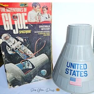 1966‎ G.I. JOE Astronaut Space Capsule Original Box Grey Interior w/Door - 1318